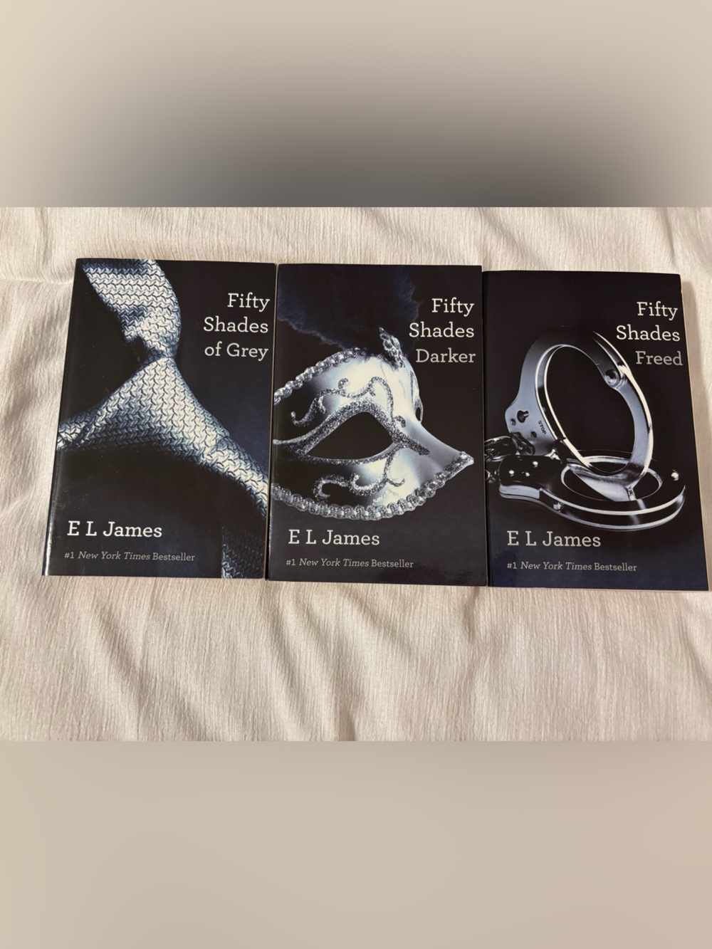 Fifty Shades Trilogy by E L James - Grey/Dark/Silver Covers